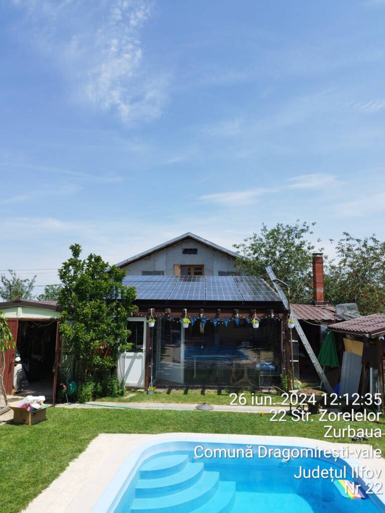 Panouri fotovoltaice diverse proiecte rezidentiale